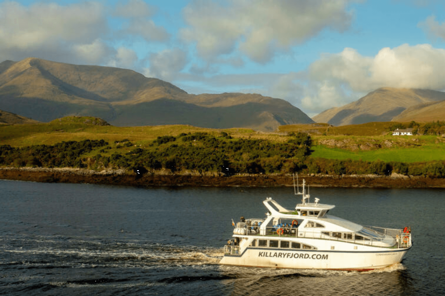 Desde Dublín: Excursión de un día a Connemara con paseo en barco por el fiordo de Killary y Galway