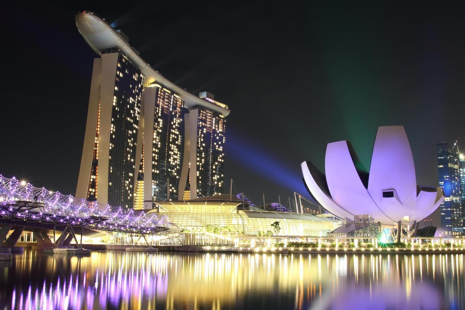 Singapur - Tour nocturno por Marina Bay