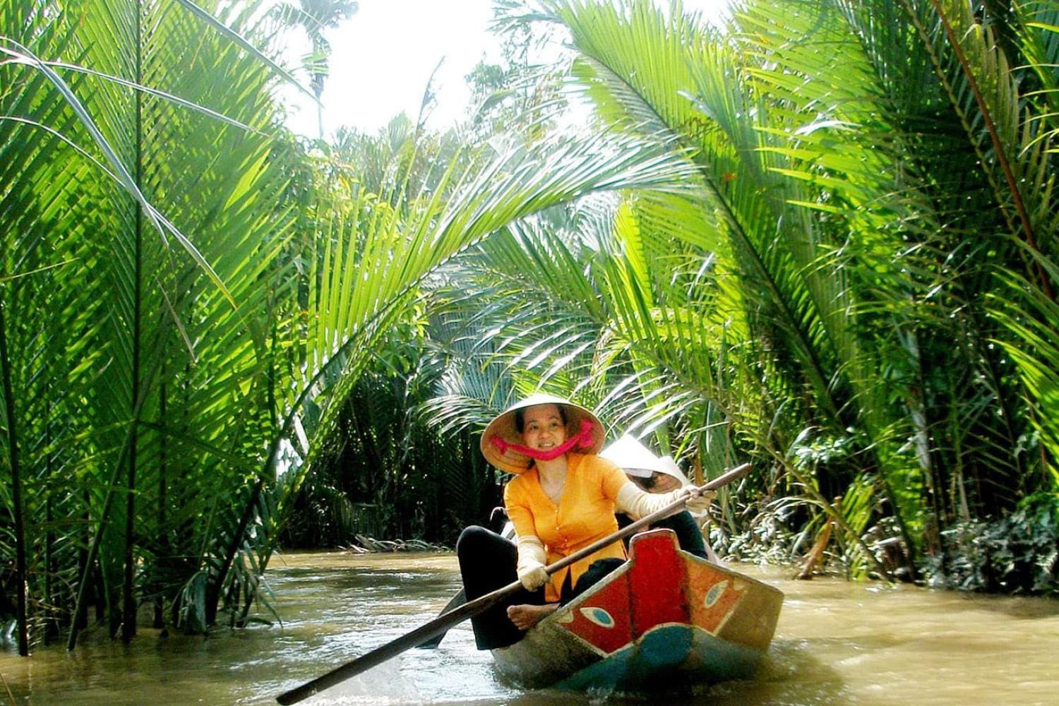 Tour combinado de 2 días: Autobús Hop-on Hop-off de 24 horas por la ciudad de Ho Chi Minh - Delta del Mekong