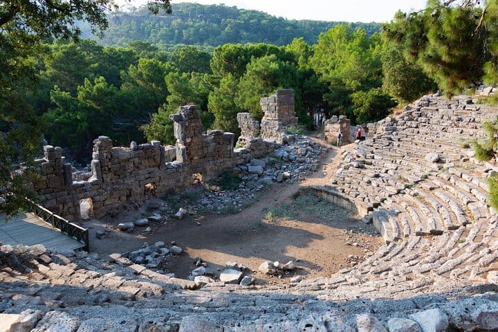 Excursión de día completo a la montaña Phaselis y Tahtali desde Antalya y Belek