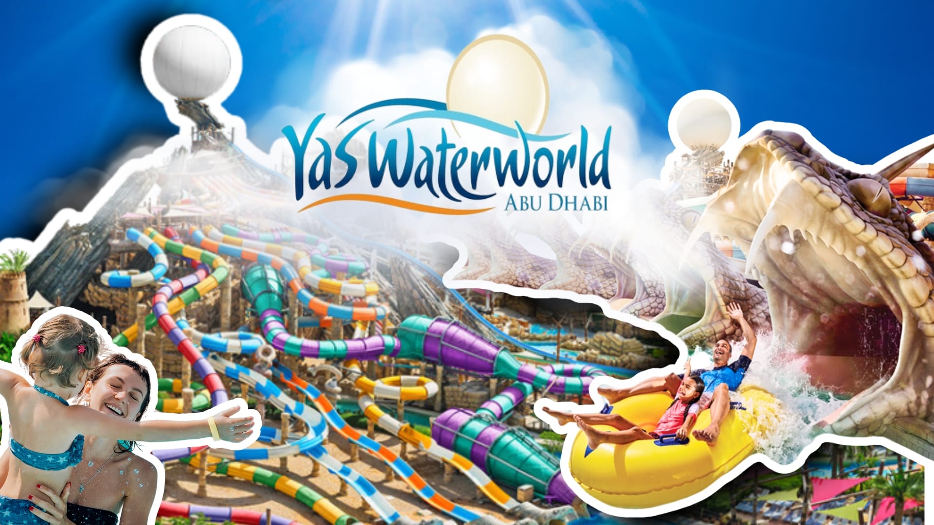 Recorrido por la ciudad de Abu Dabi con entradas a la Gran Mezquita y al Yas Water World